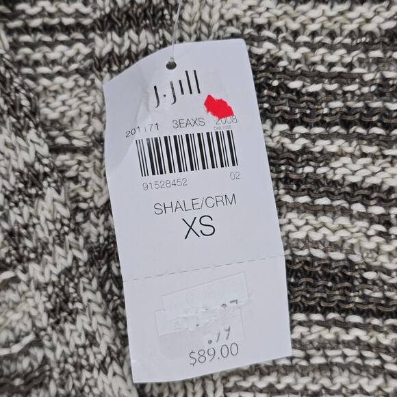 NWT Pure Jill Women’s‎ Open Front Cardigan Sweater XS Shale Cream 6761 - Picture 6 of 9